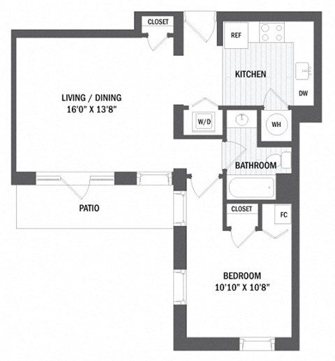 Floor plan at Jack Flats by Windsor, Massachusetts, 02176